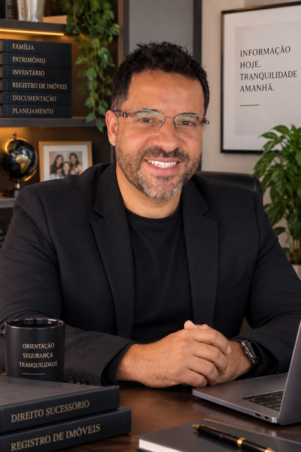 Raphael Bernardes, autor do Inventário Seguro, em seu ambiente de trabalho